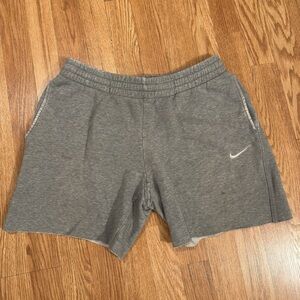 Nike Heather Gray Sweat Shorts